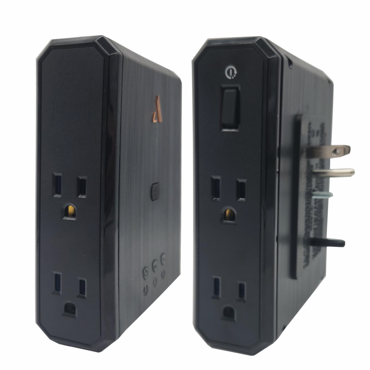 III Series \\ Power 4-Outlet Surge Protector, Graphite Gray