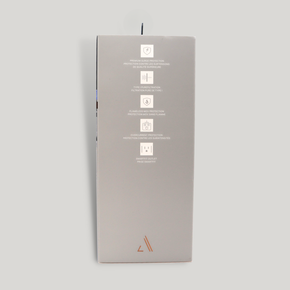 III Series \\ Power 4-Outlet Surge Protector, Graphite Gray